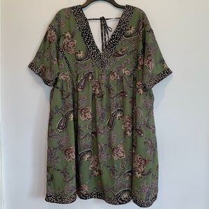 Entro Serene Stay Paisley Babydoll Mini Dress